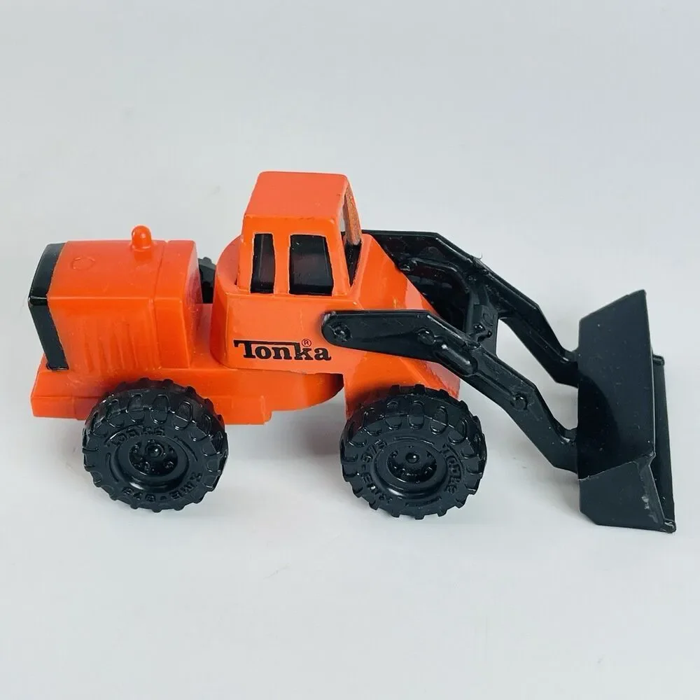 Lot of 3 Vtg Tonka Construction Vehicles 1992 Yellow Dump Trucks & Orange Load